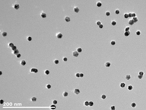 200nm scale gold nanoparticles