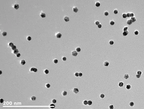 200nm scale gold nanoparticles