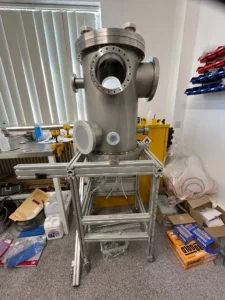 Cylindrical sputter chamber on Frame_nikalyte