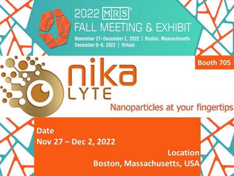 Nikalyte will be exhibiting at the MRS fall meet in Boston